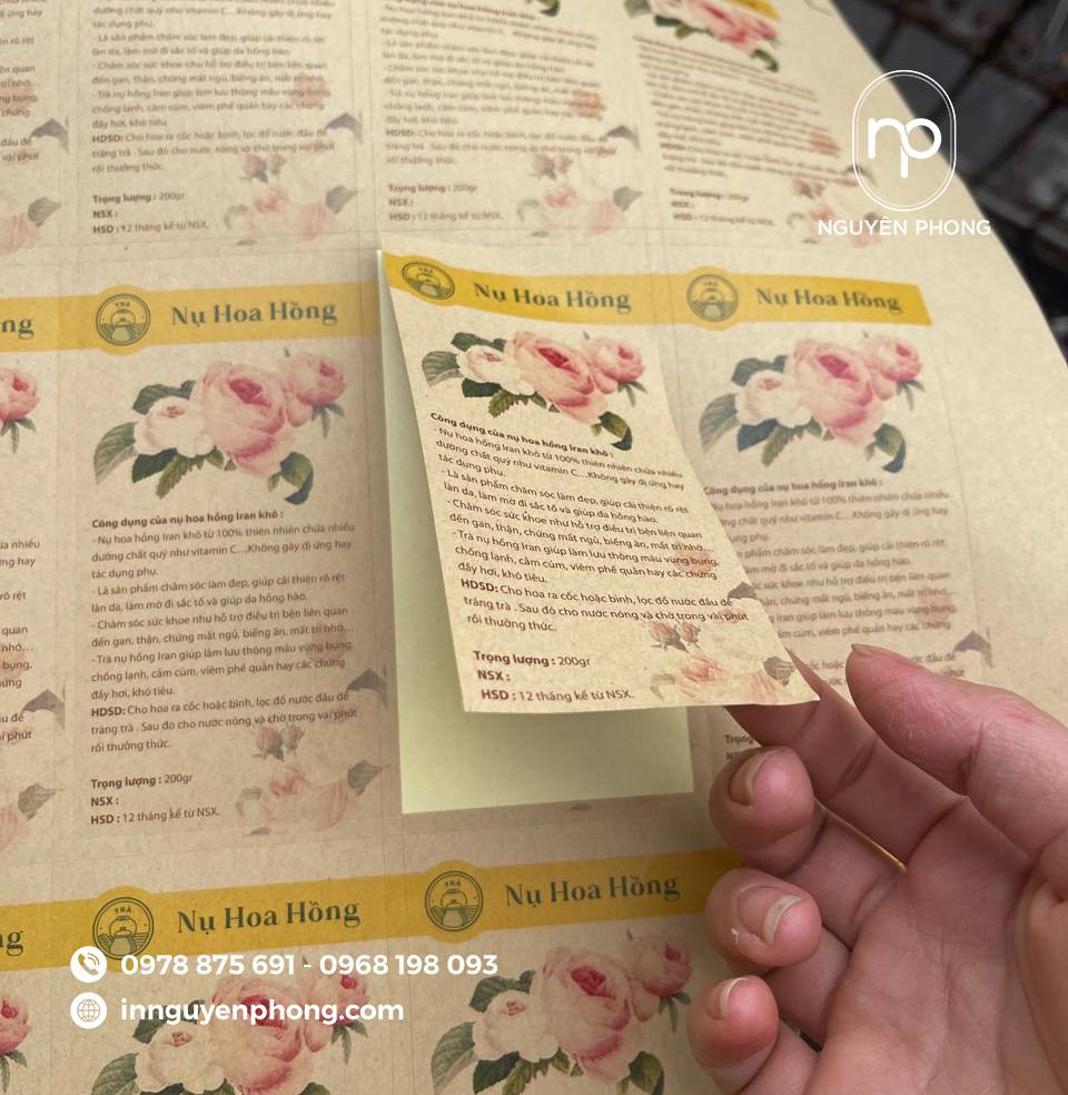 In tem nhãn dán nông sản